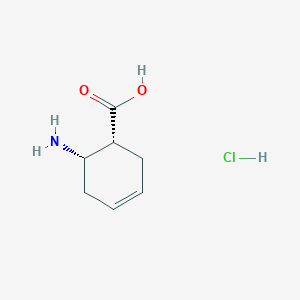 molecular formula C7H12ClNO2 B3043221 cis-6-Amino-3-cyclohexene-1-carboxylic acid hydrochloride CAS No. 795309-09-0