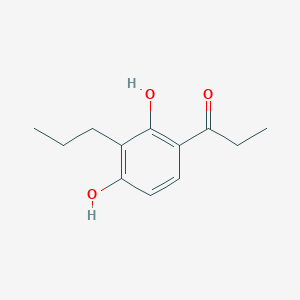 molecular formula C12H16O3 B3043222 1-(2,4-二羟基-3-丙基苯基)丙-1-酮 CAS No. 79558-49-9