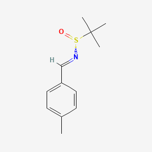 molecular formula C12H17NOS B3043224 (R)-2-Methyl-N-(4-methylbenzylidene)-propane-2-sulfinamide CAS No. 796038-73-8