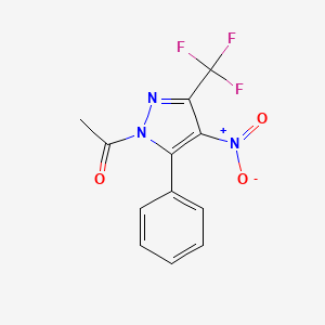 1-Acetyl-4-nitro-5-phenyl-3-(trifluoromethyl)pyrazole