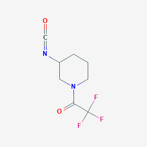 molecular formula C8H9F3N2O2 B3043237 3-Isocyanato-1-(trifluoroacetyl)piperidine CAS No. 808764-41-2