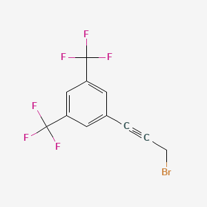 molecular formula C11H5BrF6 B3043247 1-(3-溴丙-1-炔基)-3,5-双(三氟甲基)苯 CAS No. 81613-58-3