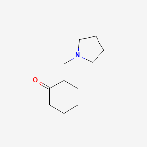 molecular formula C11H19NO B3043252 2-(Pyrrolidin-1-ylmethyl)cyclohexanone CAS No. 82087-52-3