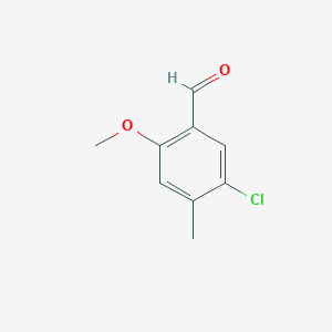 molecular formula C9H9ClO2 B3043253 5-Chloro-2-methoxy-4-methylbenzaldehyde CAS No. 82128-70-9