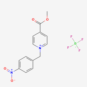 molecular formula C14H13BF4N2O4 B3043265 4-(Methoxycarbonyl)-1-(4-nitrobenzyl)pyridinium tetrafluoroborate CAS No. 828940-77-8