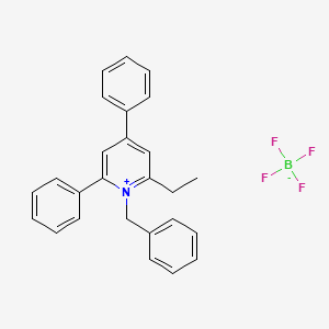 molecular formula C26H24BF4N B3043266 1-Benzyl-2-ethyl-4,6-diphenylpyridinium tetrafluoroborate CAS No. 828940-79-0