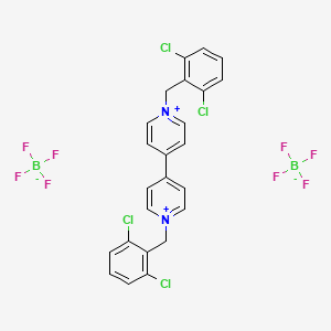 molecular formula C24H18B2Cl4F8N2 B3043268 4,4'-Bis(2,6-dichlorobenzylpyridinium) ditetrafluoroborate CAS No. 828940-84-7