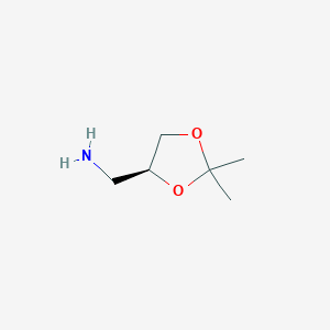 molecular formula C6H13NO2 B3043269 (S)-(2,2-Dimethyl-1,3-dioxolan-4-yl)methanamine CAS No. 82954-65-2