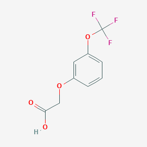 molecular formula C9H7F3O4 B3043286 3-(三氟甲氧基)苯氧基乙酸 CAS No. 836-33-9