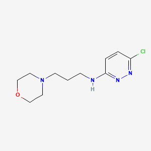 molecular formula C11H17ClN4O B3043291 6-chloro-N-(3-morpholinopropyl)pyridazin-3-amine CAS No. 838089-53-5