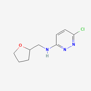 molecular formula C9H12ClN3O B3043292 6-氯-N-(氧杂环-2-基甲基)吡啶并-3-胺 CAS No. 838089-56-8