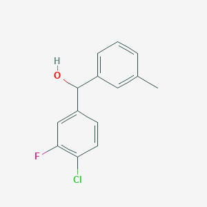 molecular formula C14H12ClFO B3043303 4-氯-3-氟-3'-甲基二苯甲醇 CAS No. 842140-71-0