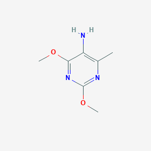 molecular formula C7H11N3O2 B3043317 5-Amino-2,4-dimethoxy-6-methylpyrimidine CAS No. 84538-45-4