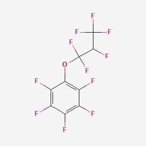 molecular formula C9HF11O B3043318 1,2,3,4,5-Pentafluoro-6-(1,1,2,3,3,3-hexafluoropropoxy)benzene CAS No. 845523-35-5