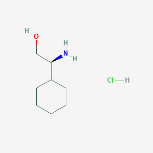 molecular formula C8H18ClNO B3043319 (S)-2-Amino-2-cyclohexylethanol Hydrochloride CAS No. 845555-46-6