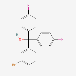 molecular formula C19H13BrF2O B3043325 3-Bromo-4',4''-difluorotrityl alcohol CAS No. 845790-78-5