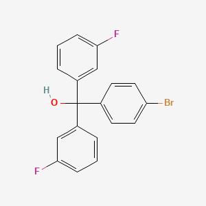 molecular formula C19H13BrF2O B3043326 4-Bromo-3',3''-difluorotrityl alcohol CAS No. 845790-81-0