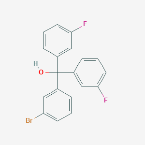 molecular formula C19H13BrF2O B3043327 3-Bromo-3',3''-difluorotrityl alcohol CAS No. 845790-82-1