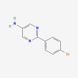 molecular formula C10H8BrN3 B3043329 5-Amino-2-(4-bromophenyl)pyrimidine CAS No. 84610-01-5