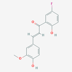 molecular formula C16H13FO4 B3043330 2',4-Dihydroxy-5'-fluoro-3-methoxychalcone CAS No. 847-13-2