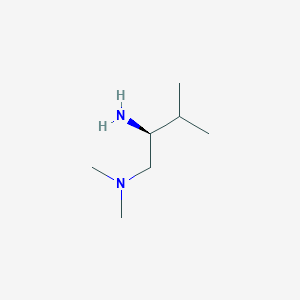 molecular formula C7H18N2 B3043333 (2S)-1-dimethylamino-2-amino-3-methyl-butane CAS No. 847696-16-6