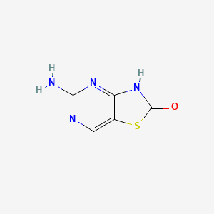 molecular formula C5H4N4OS B3043338 5-Aminothiazolo[4,5-d]pyrimidin-2(3h)-one CAS No. 848691-22-5