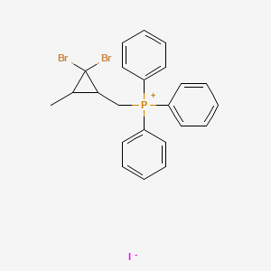 (2,2-Dibromo-3-methylcyclopropyl)methyl-triphenylphosphanium;iodide