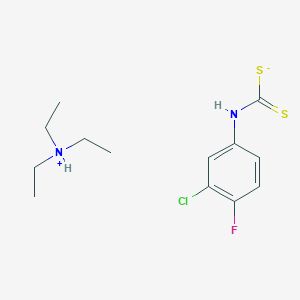 molecular formula C13H20ClFN2S2 B3043354 Triethylammonium (3-chloro-4-fluoroanilino)methanedithioate CAS No. 849066-46-2
