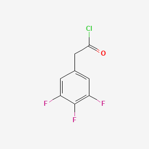 molecular formula C8H4ClF3O B3043361 3,4,5-Trifluorophenylacetyl chloride CAS No. 849623-76-3