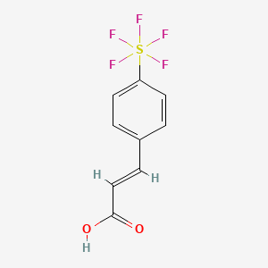 molecular formula C9H7F5O2S B3043372 4-(Pentafluorosulfur)cinnamic acid CAS No. 851427-44-6