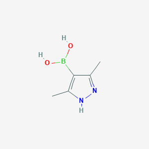 molecular formula C5H9BN2O2 B3043373 (3,5-dimethyl-1H-pyrazol-4-yl)boronic acid CAS No. 851524-99-7