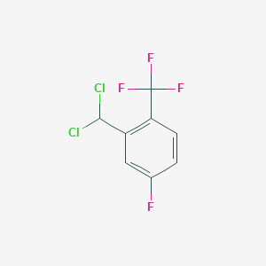 2-(Dichloromethyl)-4-fluoro-1-(trifluoromethyl)benzene