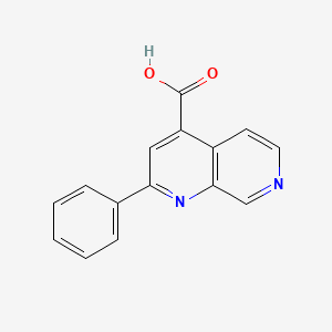2-Phenyl-1,7-naphthyridine-4-carboxylic acid