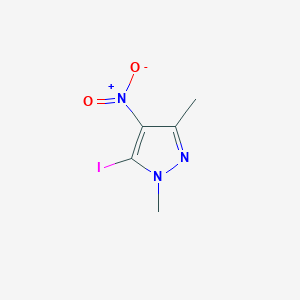 molecular formula C5H6IN3O2 B3043398 5-Iodo-1,3-dimethyl-4-nitro-1H-pyrazole CAS No. 85779-99-3