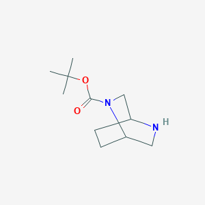molecular formula C11H20N2O2 B3043401 Tert-butyl 2,5-diazabicyclo[2.2.2]octane-2-carboxylate CAS No. 858671-91-7
