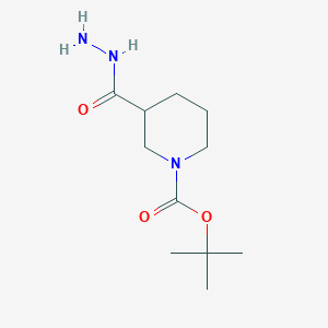 molecular formula C11H21N3O3 B3043404 Tert-butyl 3-(hydrazinecarbonyl)piperidine-1-carboxylate CAS No. 859154-32-8