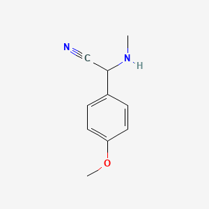 molecular formula C10H12N2O B3043411 2-(4-Methoxyphenyl)-2-(methylamino)acetonitrile CAS No. 86147-93-5