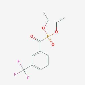 molecular formula C12H14F3O4P B3043414 Diethoxyphosphoryl-[3-(trifluoromethyl)phenyl]methanone CAS No. 86208-45-9