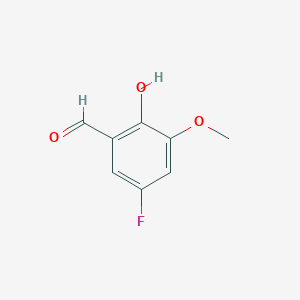 molecular formula C8H7FO3 B3043415 5-Fluoro-2-hydroxy-3-methoxybenzaldehyde CAS No. 862088-16-2