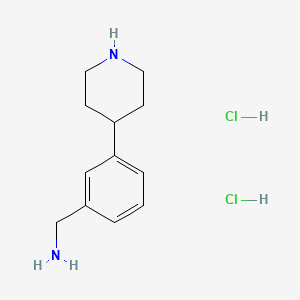 (3-(Piperidin-4-yl)phenyl)methanamine dihydrochloride
