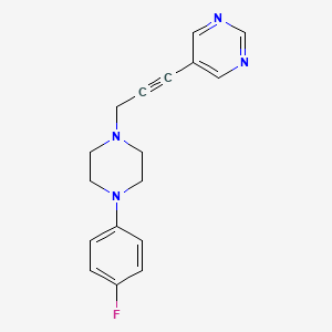 5-{3-[4-(4-Fluorophenyl)piperazino]-1-propynyl}pyrimidine