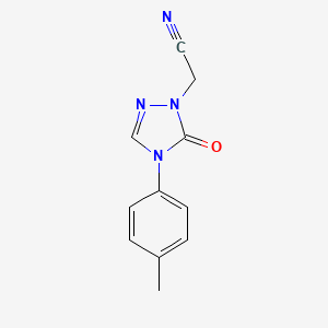 2-[4-(4-methylphenyl)-5-oxo-4,5-dihydro-1H-1,2,4-triazol-1-yl]acetonitrile