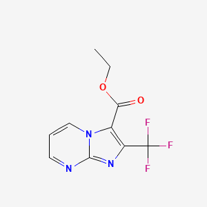 molecular formula C10H8F3N3O2 B3043439 2-(三氟甲基)咪唑并[1,2-a]嘧啶-3-羧酸乙酯 CAS No. 866149-79-3