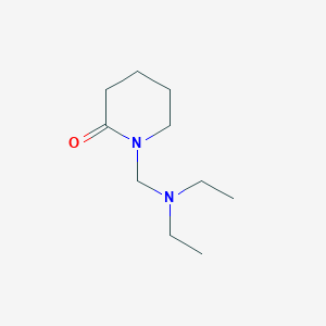 molecular formula C10H20N2O B3043446 1-[(二乙氨基)甲基]哌啶-2-酮 CAS No. 86931-32-0