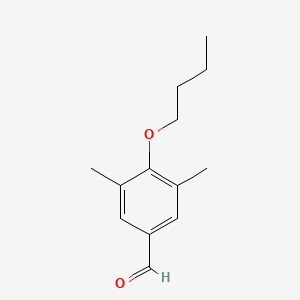 molecular formula C13H18O2 B3043449 4-丁氧基-3,5-二甲基苯甲醛 CAS No. 869663-14-9