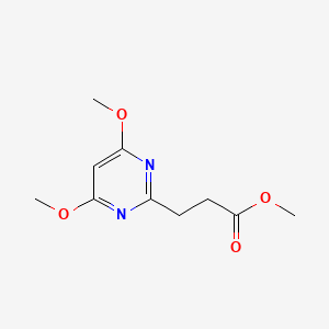 molecular formula C10H14N2O4 B3043452 Methyl 3-(4,6-dimethoxypyrimidin-2-yl)propanoate CAS No. 870079-64-4