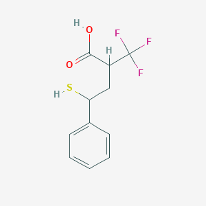 4-phenyl-4-sulfanyl-2-(trifluoromethyl)butanoic Acid