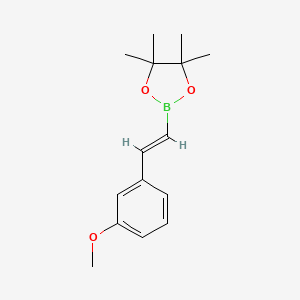 molecular formula C15H21BO3 B3043458 (E)-2-(3-Methoxystyryl)-4,4,5,5-tetramethyl-1,3,2-dioxaborolane CAS No. 871125-68-7
