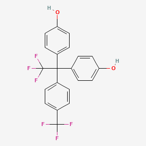 molecular formula C21H14F6O2 B3043471 2,2-Bis(4-hydroxyphenyl)-2-(4-trifluoromethylphenyl)trifluoroethane CAS No. 874438-52-5
