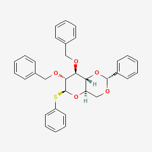 (2R,4Ar,6S,7R,8S,8aR)-2-phenyl-7,8-bis(phenylmethoxy)-6-phenylsulfanyl-4,4a,6,7,8,8a-hexahydropyrano[3,2-d][1,3]dioxine